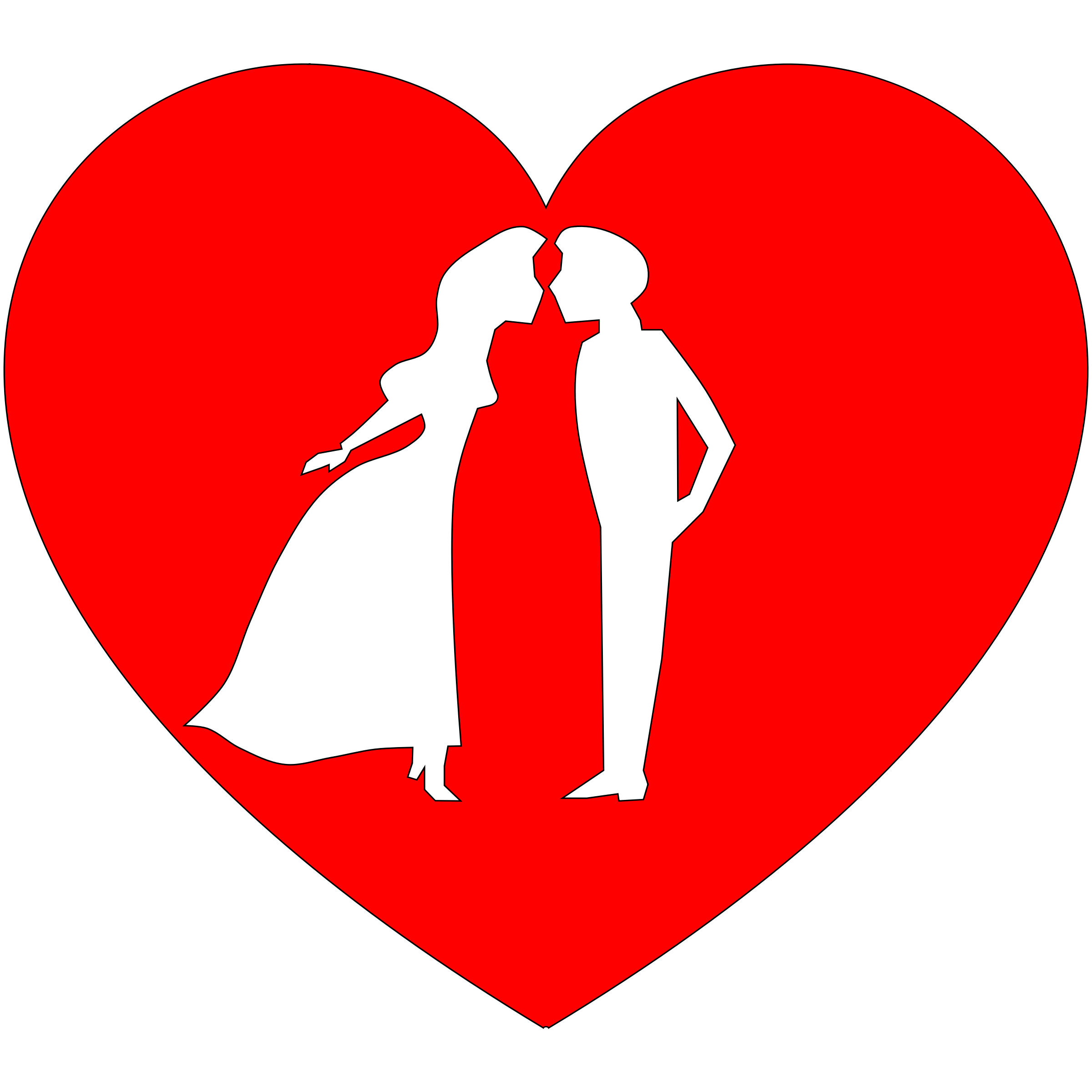 couple clipart attraction
