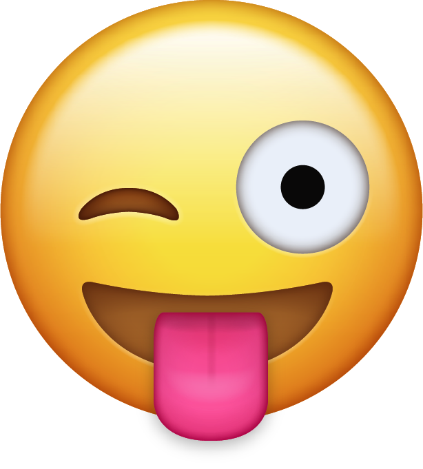 Tongue out emoji png. Emotions clipart sticker sheet