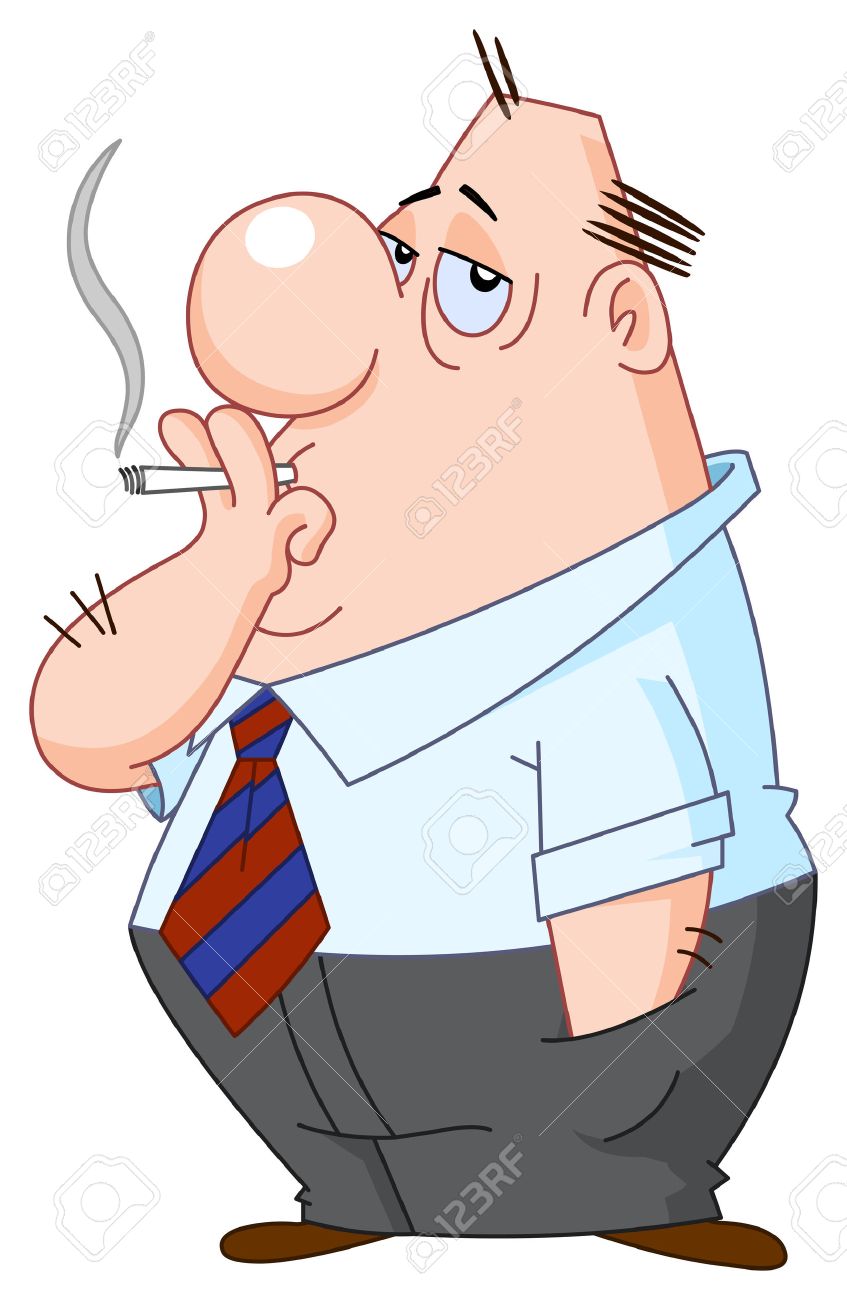 cigarette clipart man smoking