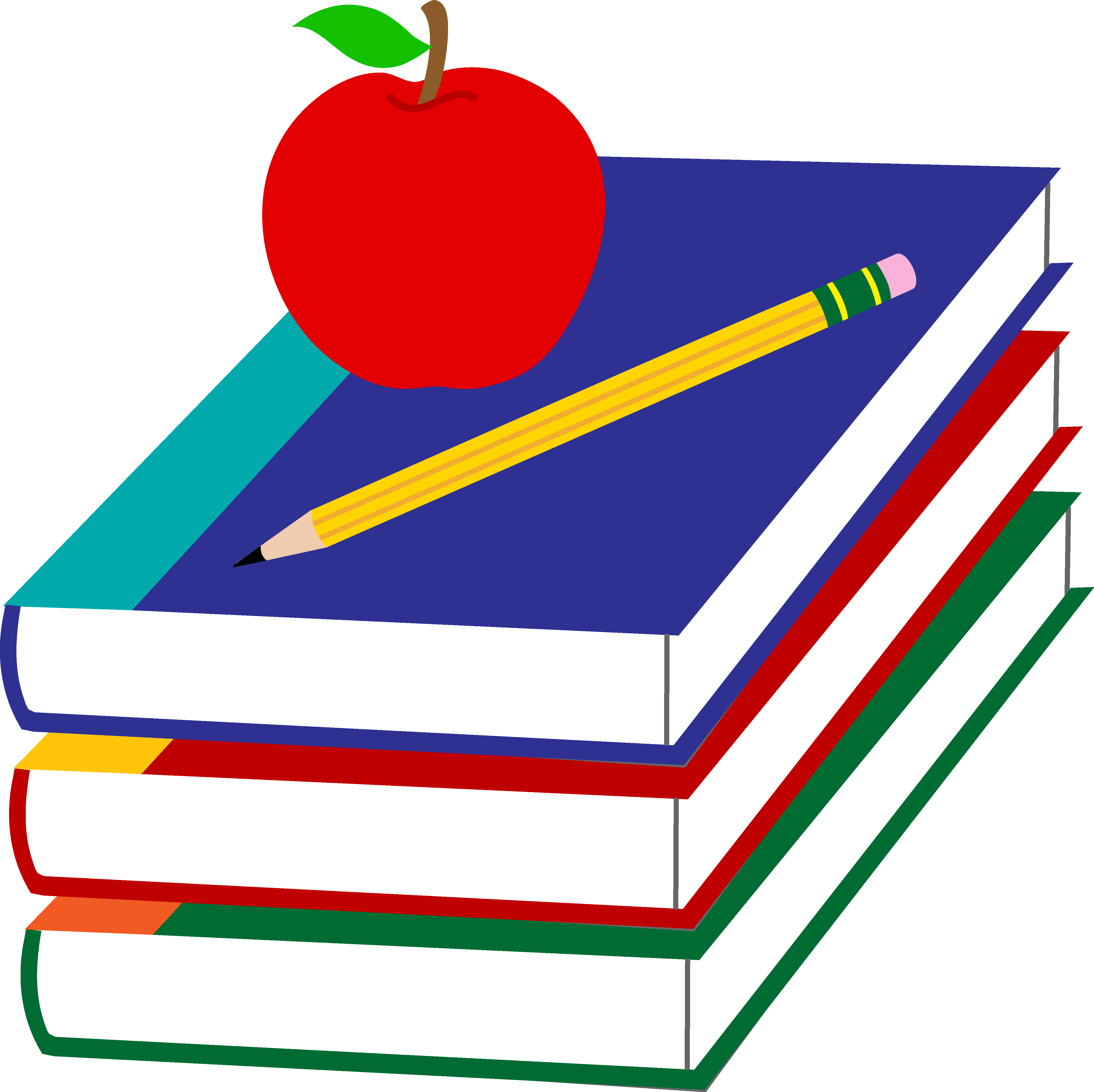 Clipart books knowledge. Apple and book png
