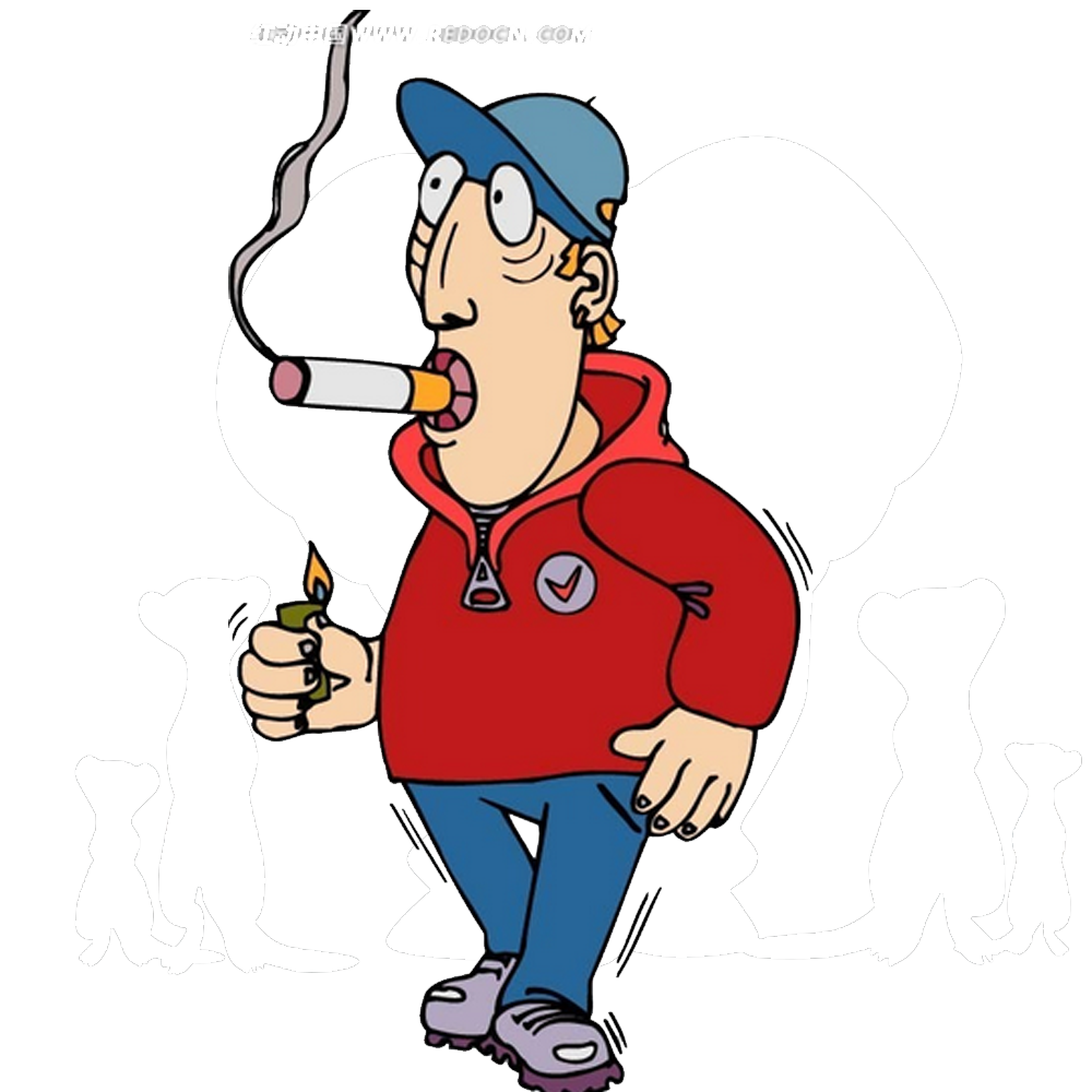 cigarette clipart smoking person
