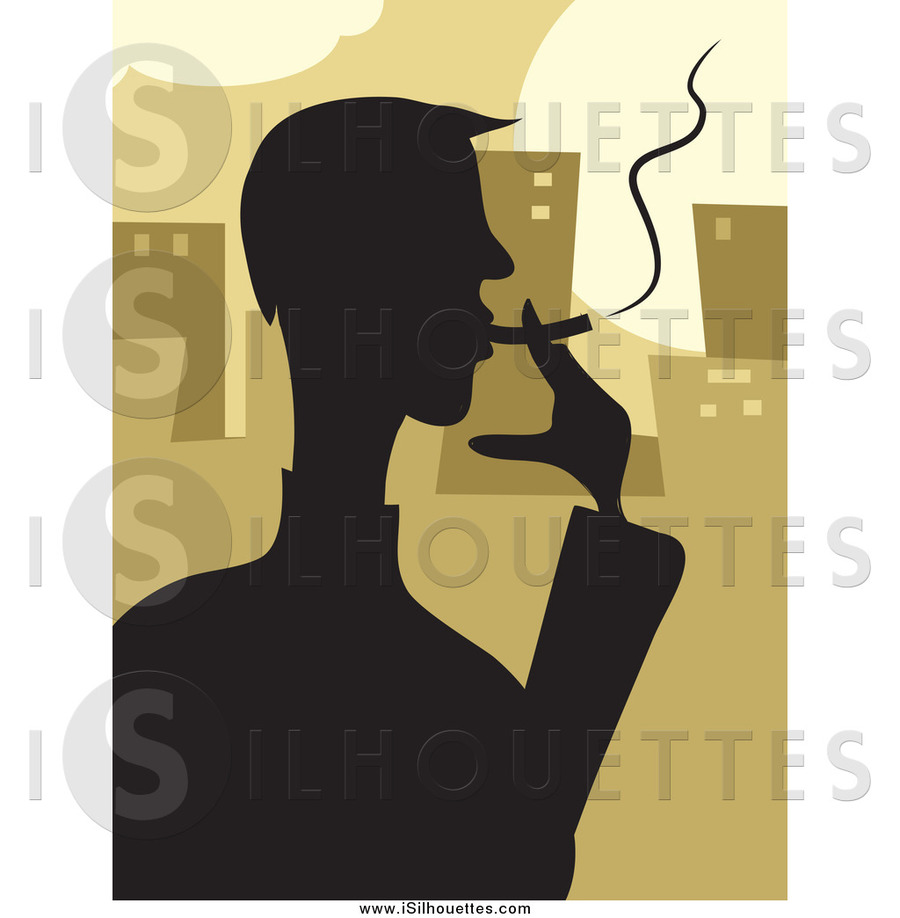 cigarette clipart smoking person