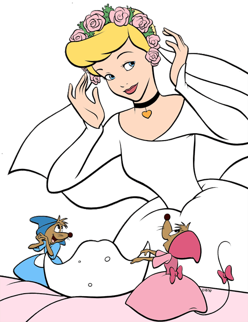 cinderella clipart bride