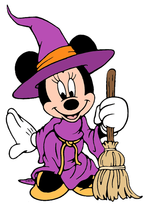 Witch clipart minnie mouse. Disney halloween clip art
