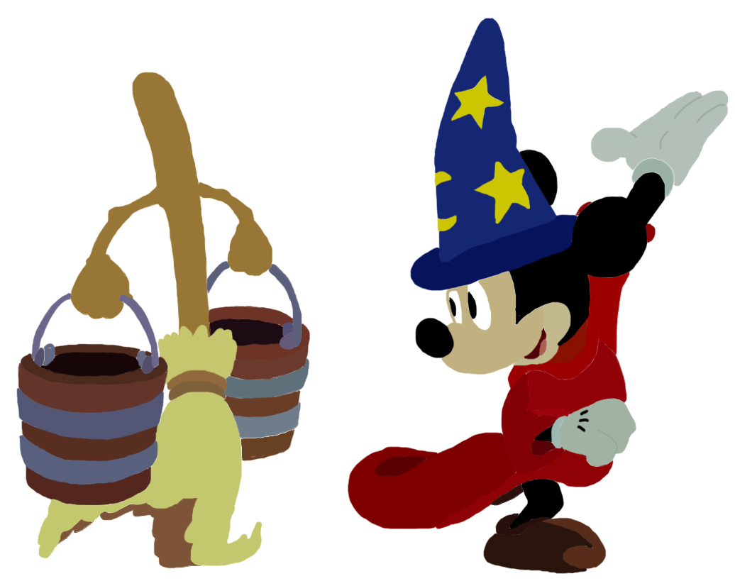 Image sorcerer mickey and. Cinderella clipart broom