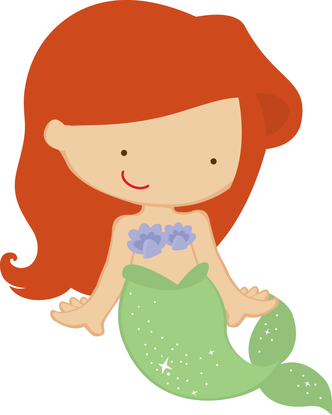 Princess disney cutes ii. Mermaid clipart baby shower