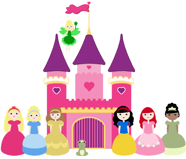 Free disney princess at. Cinderella clipart castle disneyland