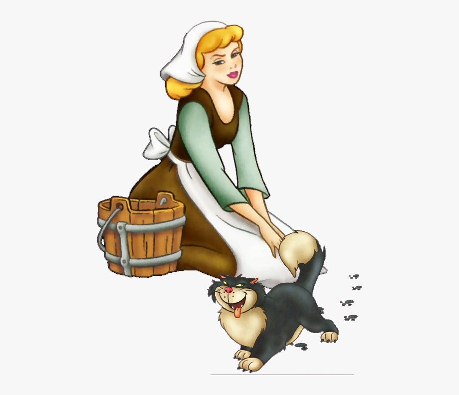 cinderella clipart cleaning