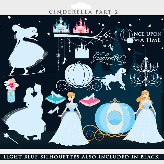 cinderella clipart fairytale wedding