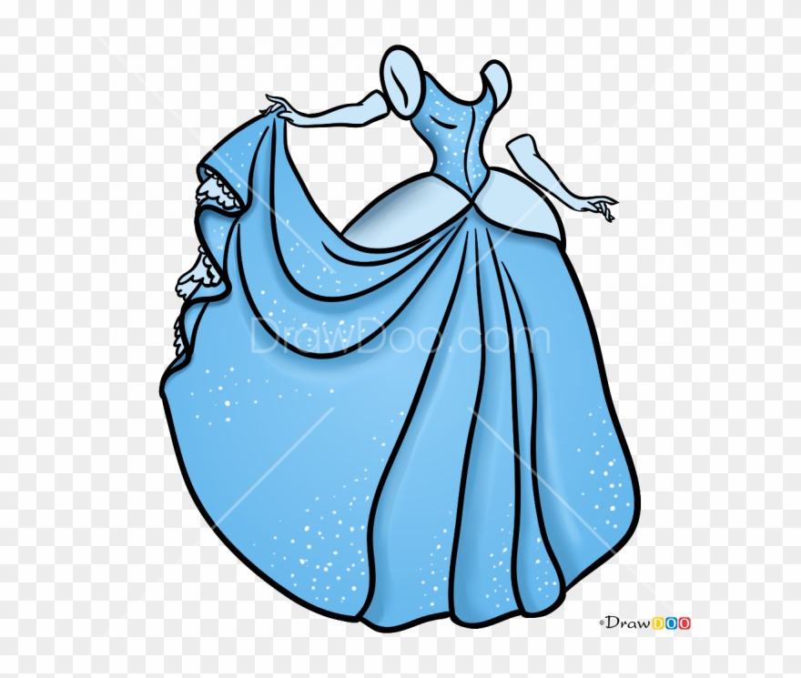 cinderella clipart pretty dress
