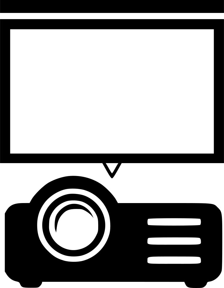 Cinema clipart cinema screen. Projector movie presentation svg