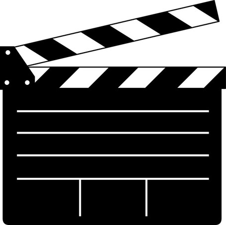 movies clipart clapboard