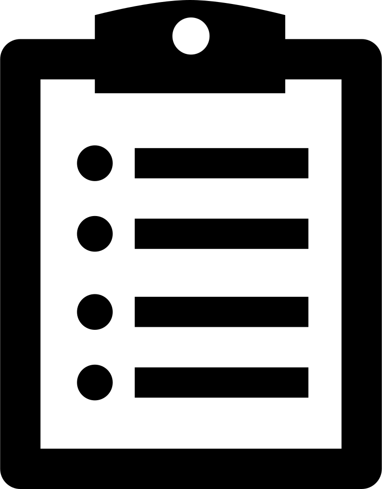 Clipboard clipart requirement. Note on a svg