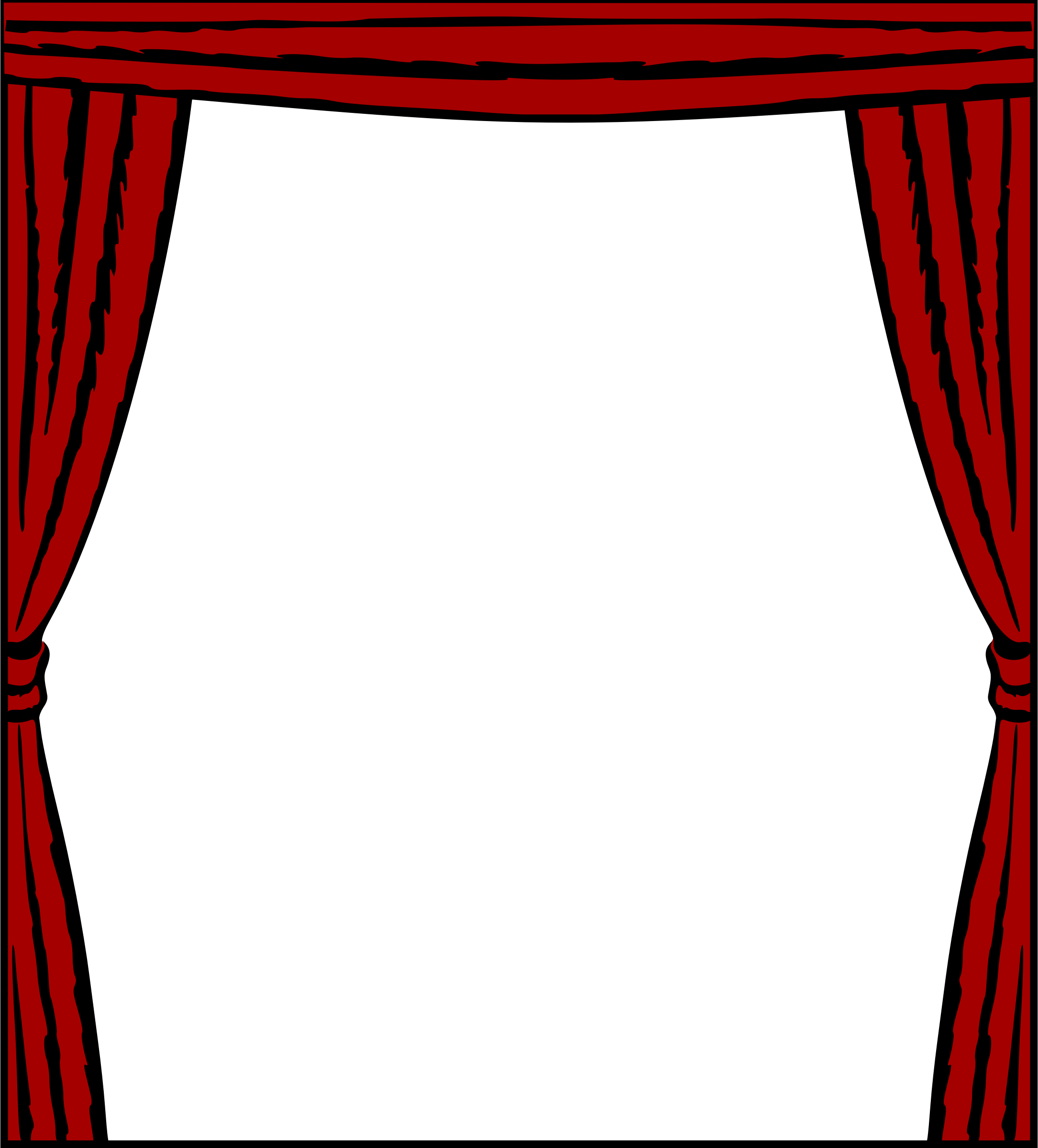 curtain clipart stage