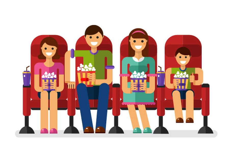cinema clipart family movie