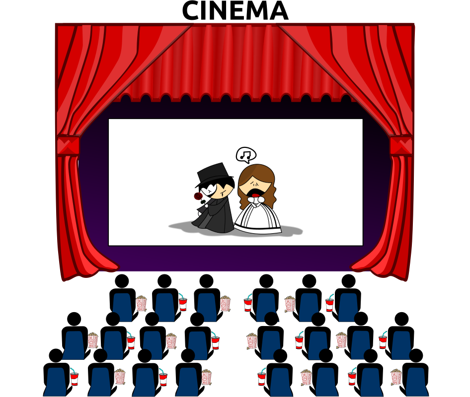 marquee clipart theater building