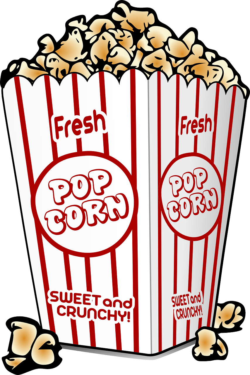 Clipart food movie. The popcorn way and