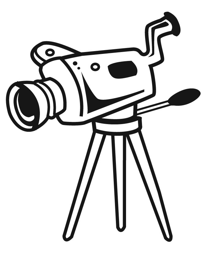 cinema clipart news camera