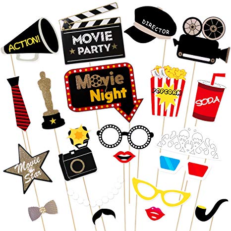 Hollywood clipart movie prop. Bestoyard party photo booth