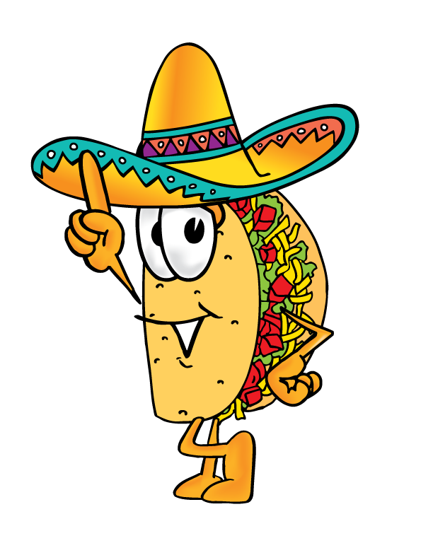 Welcome taco borracho mexican. Tacos clipart let's eat