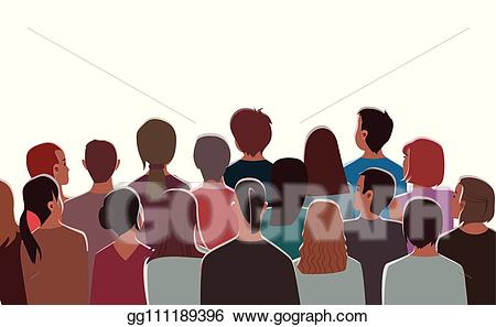 Vector illustration at theatre. Cinema clipart theater audience