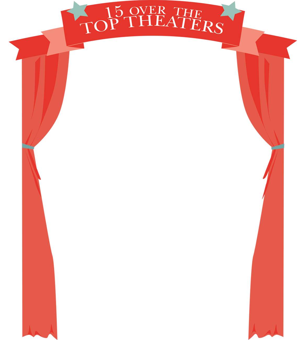  over the top. Cinema clipart theater design