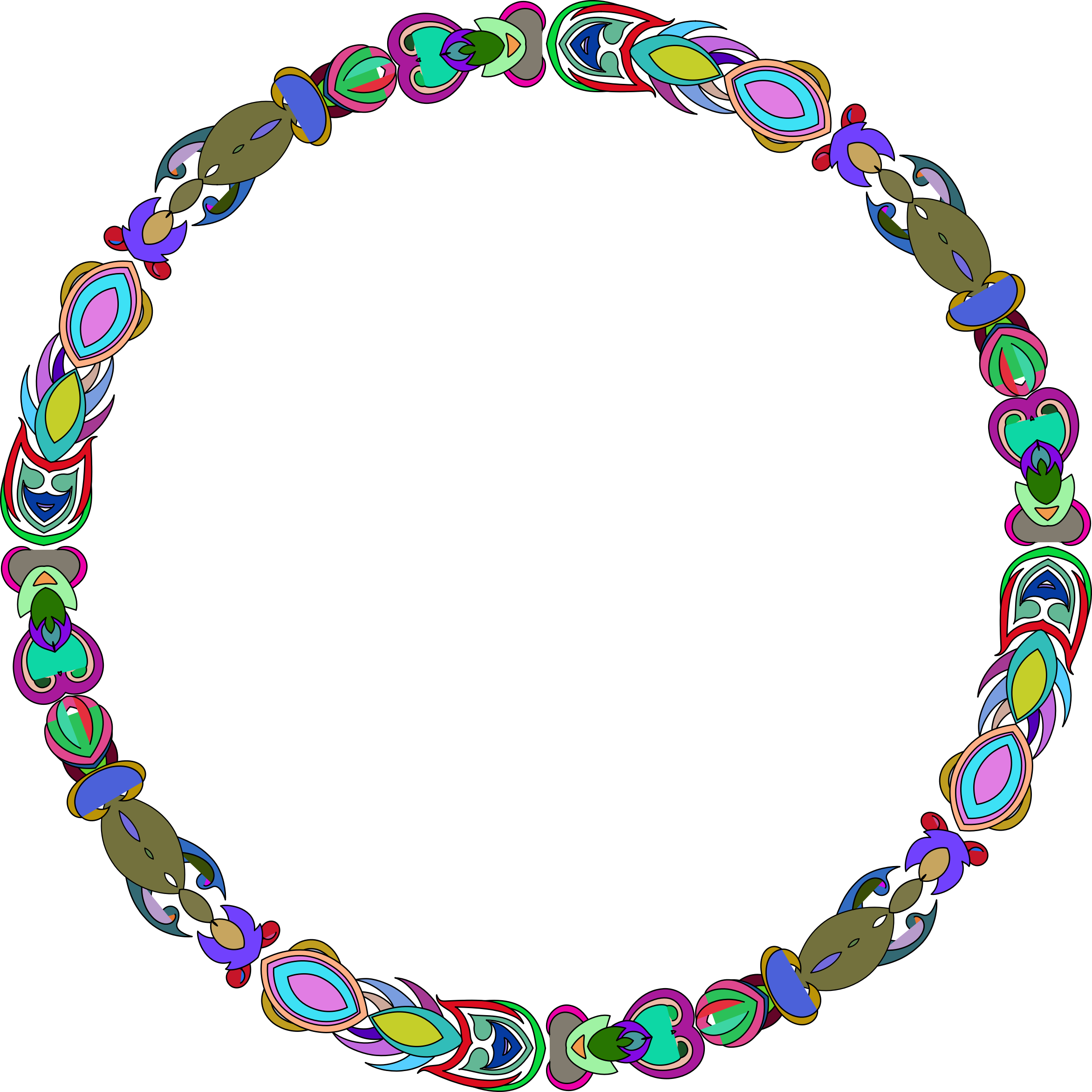 circle clipart abstract