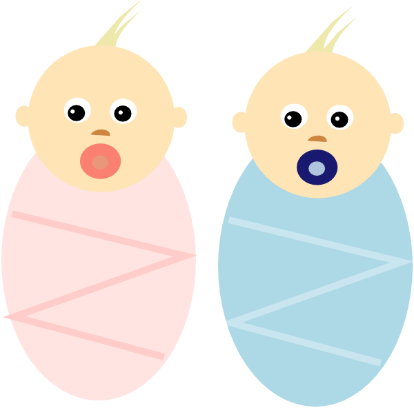 Twins clipart 3 baby. Twin babies clip art