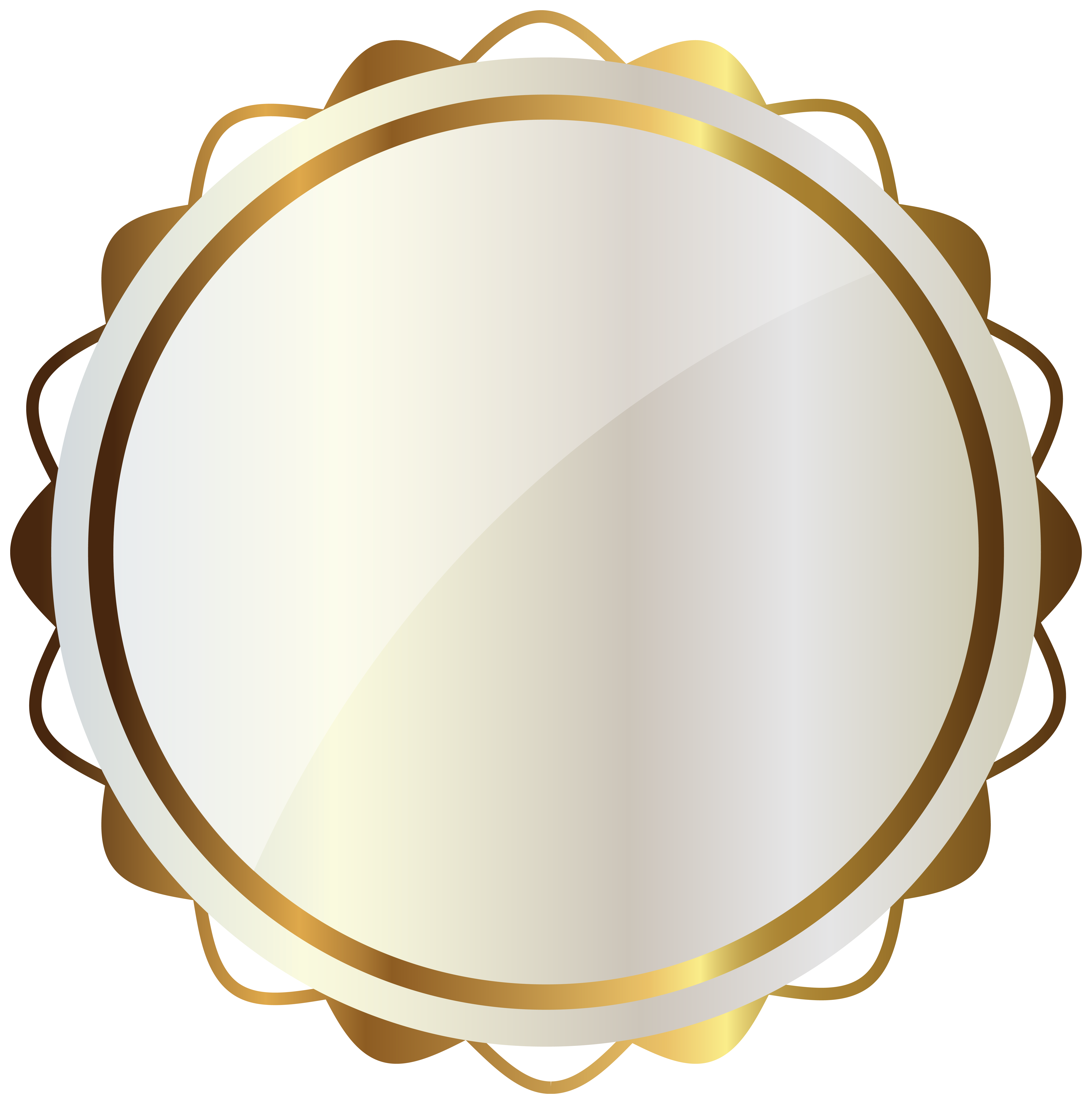 White seal with gold. Dinner clipart dinner served