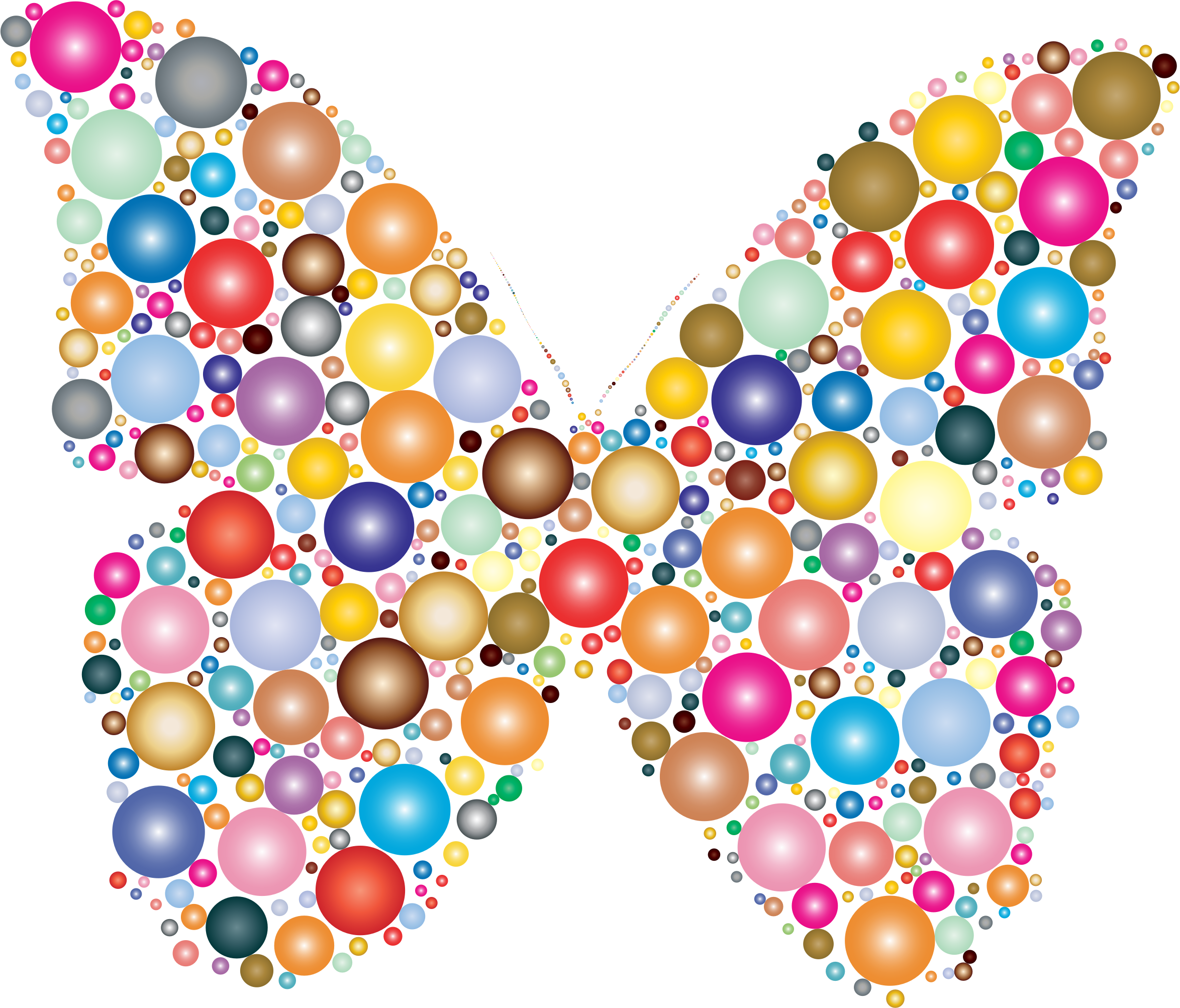 circle clipart butterfly