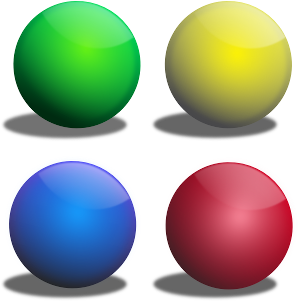 Clipart ball colored. Color spheres clip art