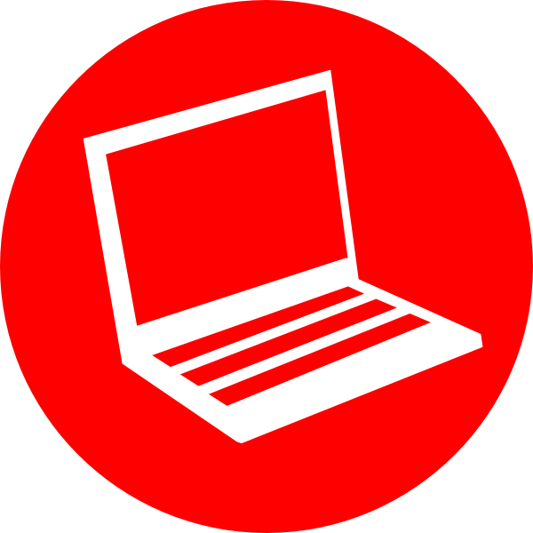 Technology clipart symbol. Laptop icon clip art