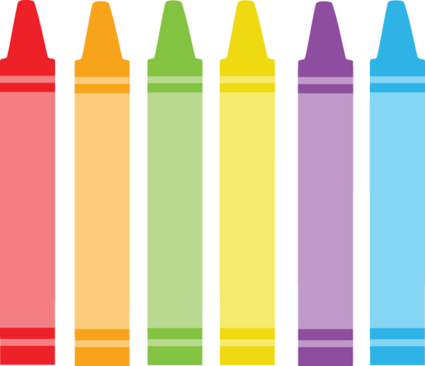  graphic crayons clip. Handprint clipart colored pencil