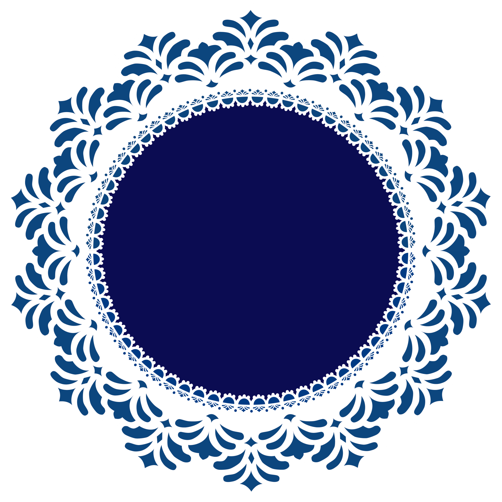 clipart circle doily