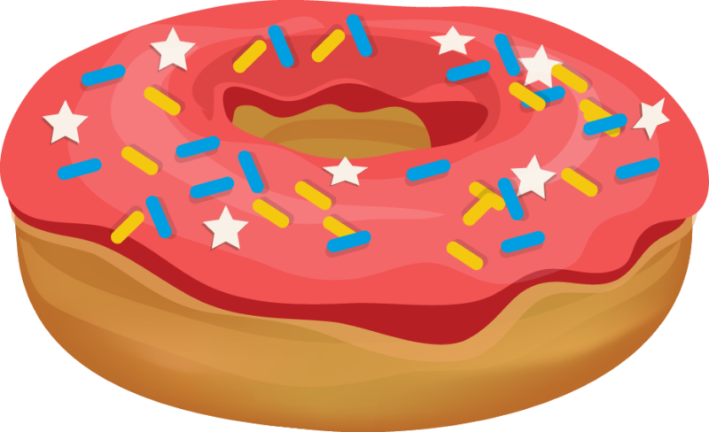 Clipart birthday donut. Free donuts images pictures