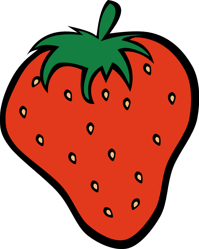 Strawberries clipart soda. Onlinelabels clip art simple