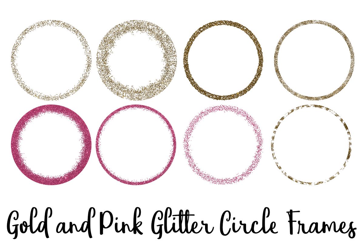 glitter clipart circle
