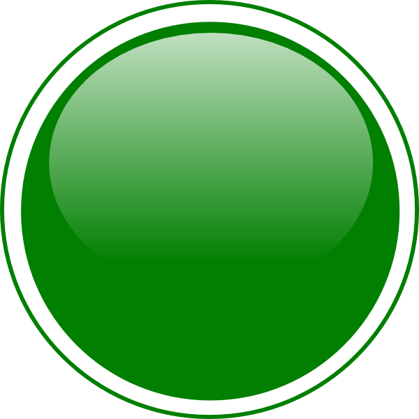 Glossy button clip art. Circle clipart green