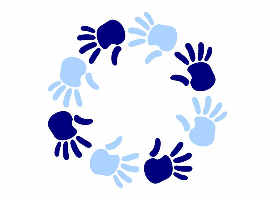Handprint clipart circle. Hand clip art free