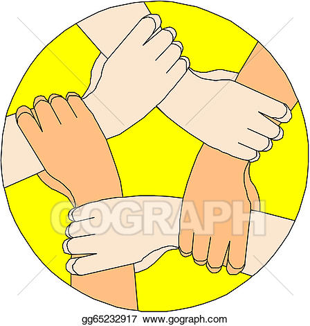 clipart hands circle