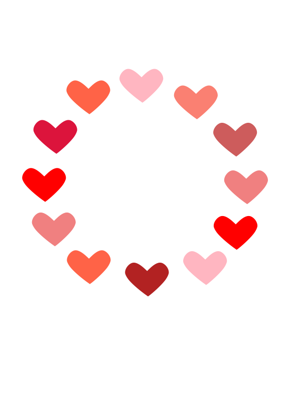 Valentine clipart heart. Free love and romance