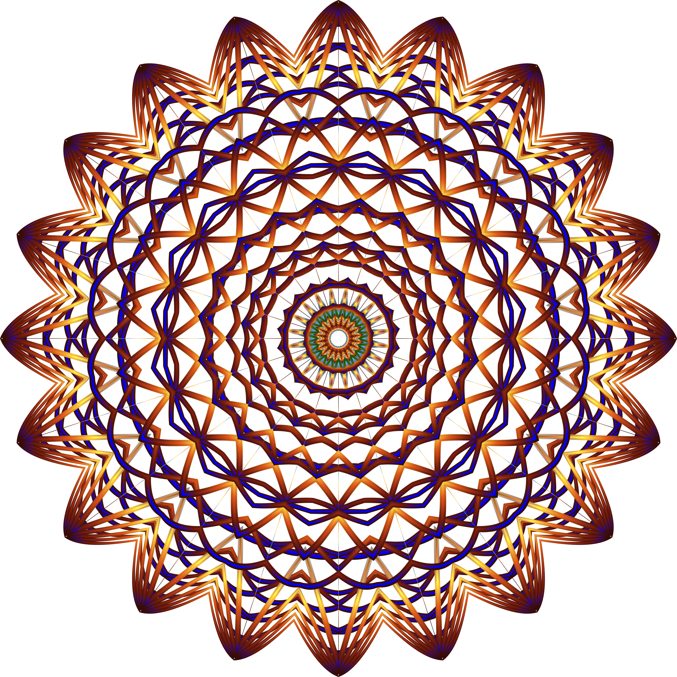 peacock clipart mandala