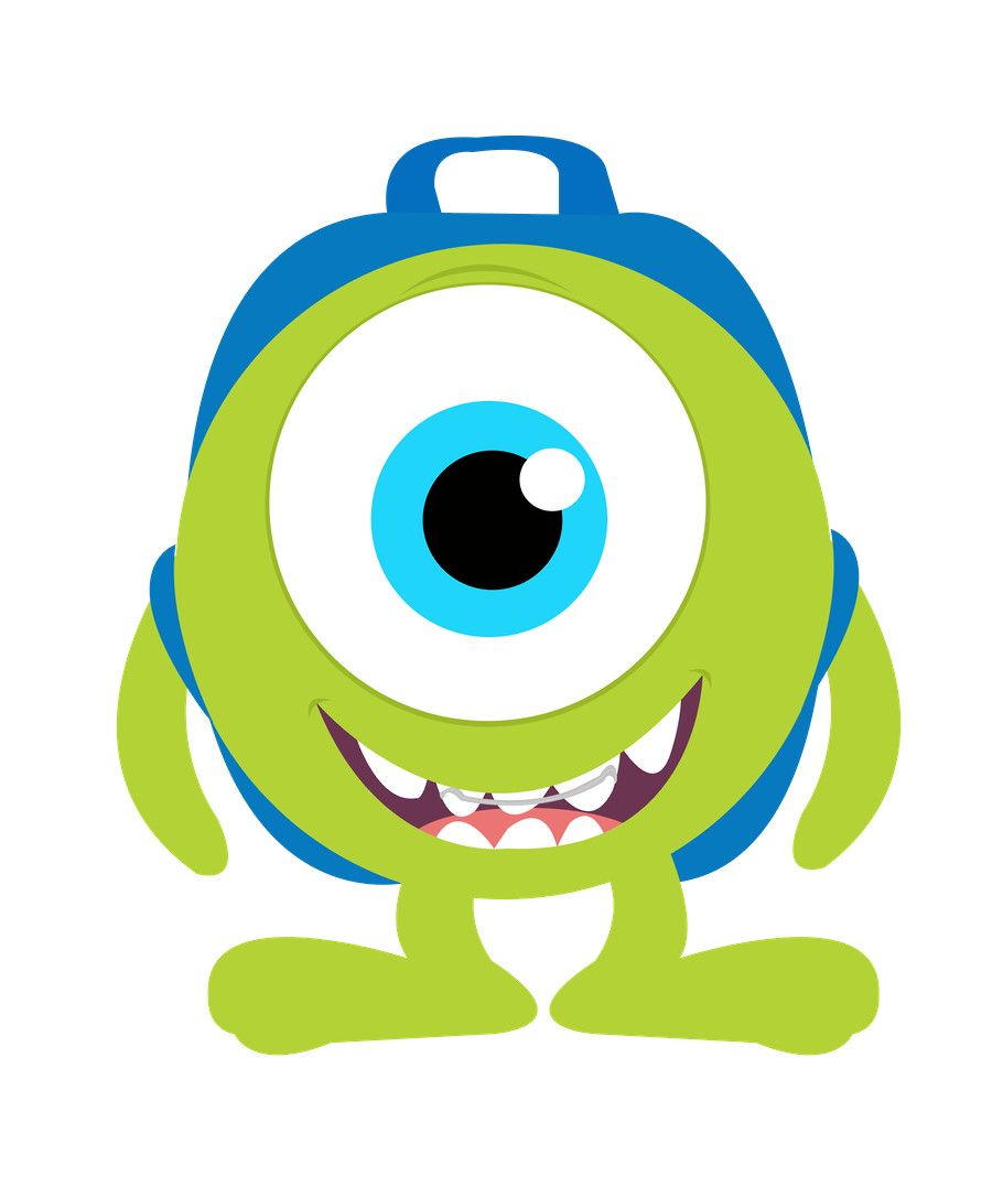 clipart circle monster