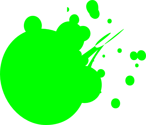 Green clipart color green. Light dot splat clip