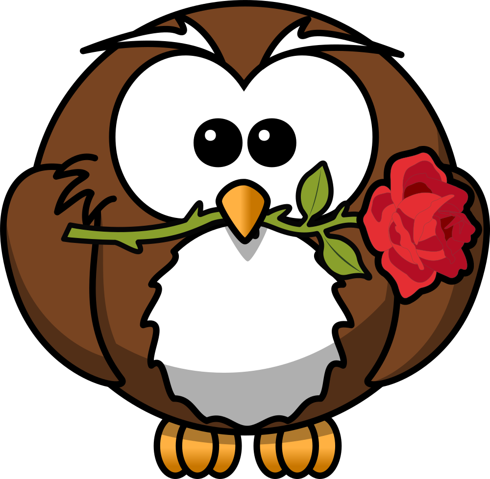 Onlinelabels clip art owl. Clipart rose cute