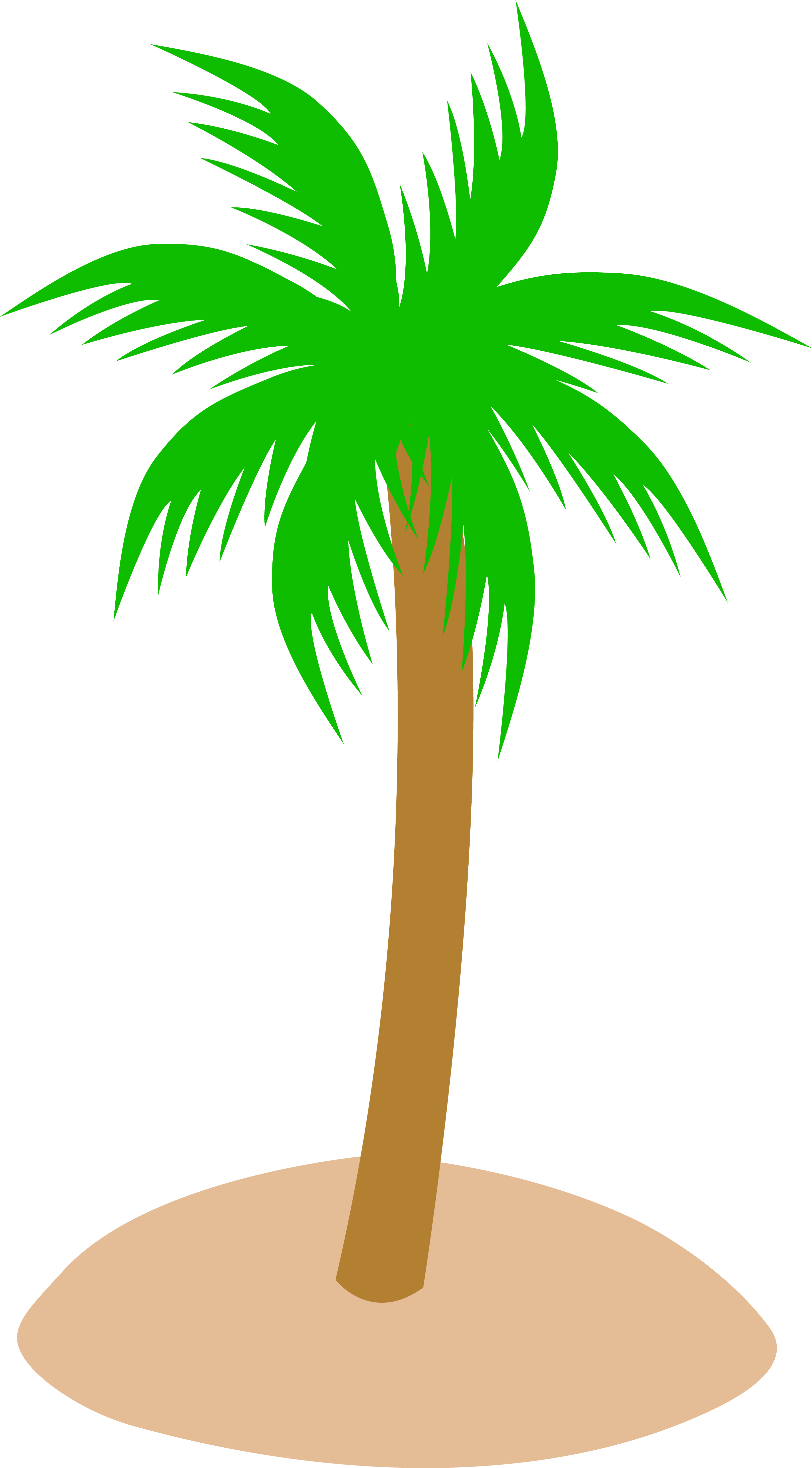 circle clipart palm tree