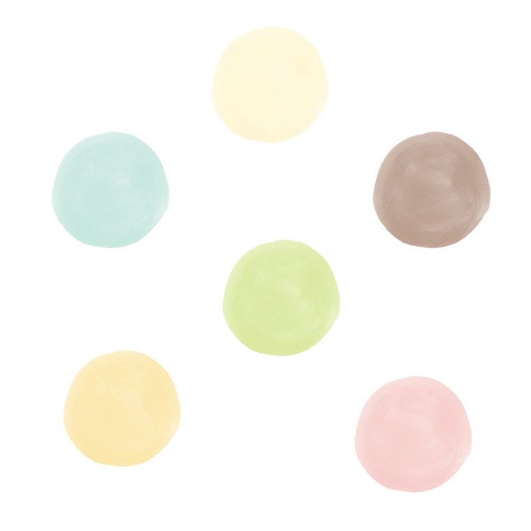 High resolution watercolor colors. Circle clipart pastel