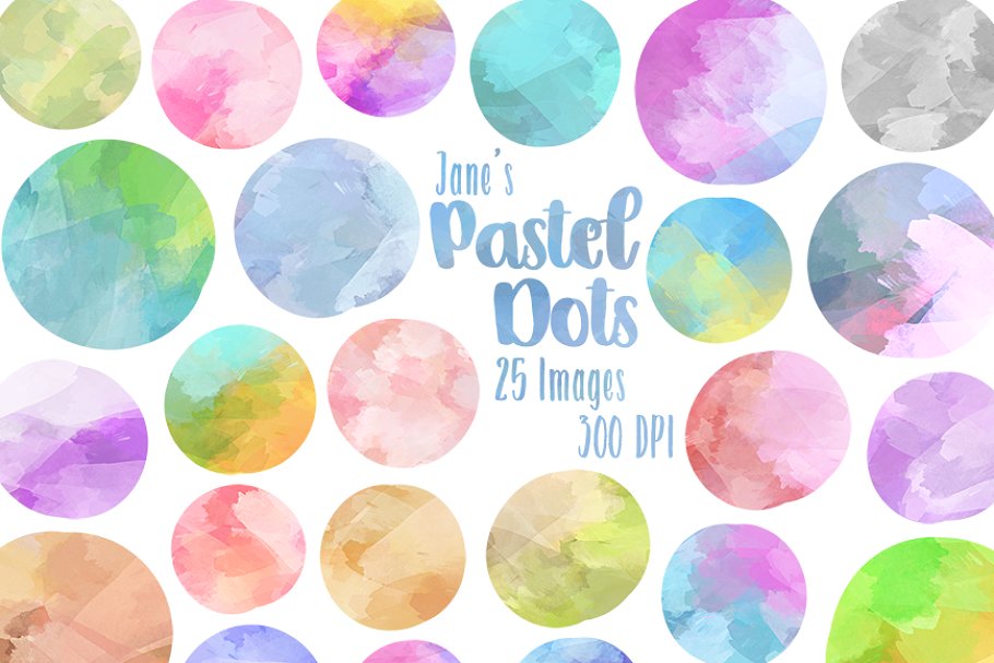 Circle clipart pastel. Watercolor circles illustrations creative