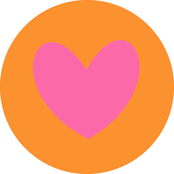 clipart heart circle