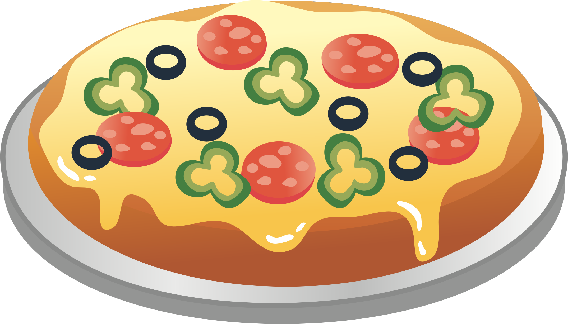 plate clipart pizza